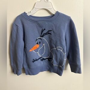 4/30$ Disney Olaf Blue Kids Sweatshirt 2 years